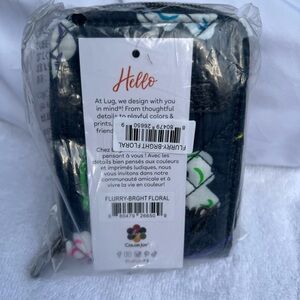 Lug Flurry RFID Wallet Bright Floral Navy - NWT
